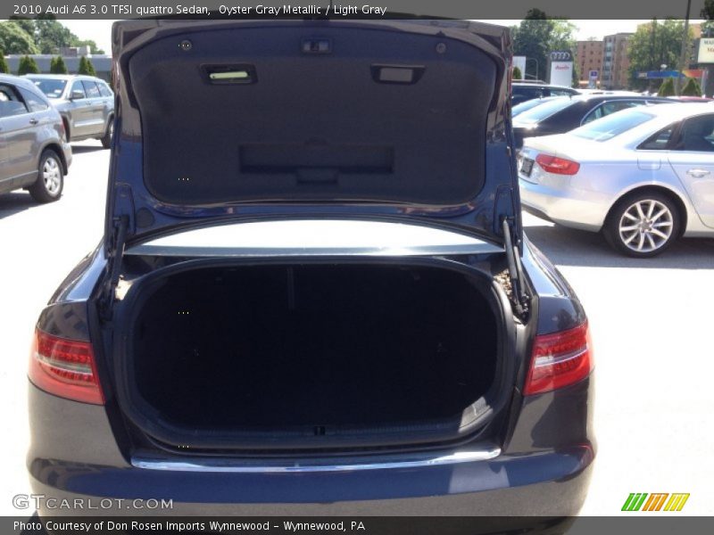 Oyster Gray Metallic / Light Gray 2010 Audi A6 3.0 TFSI quattro Sedan