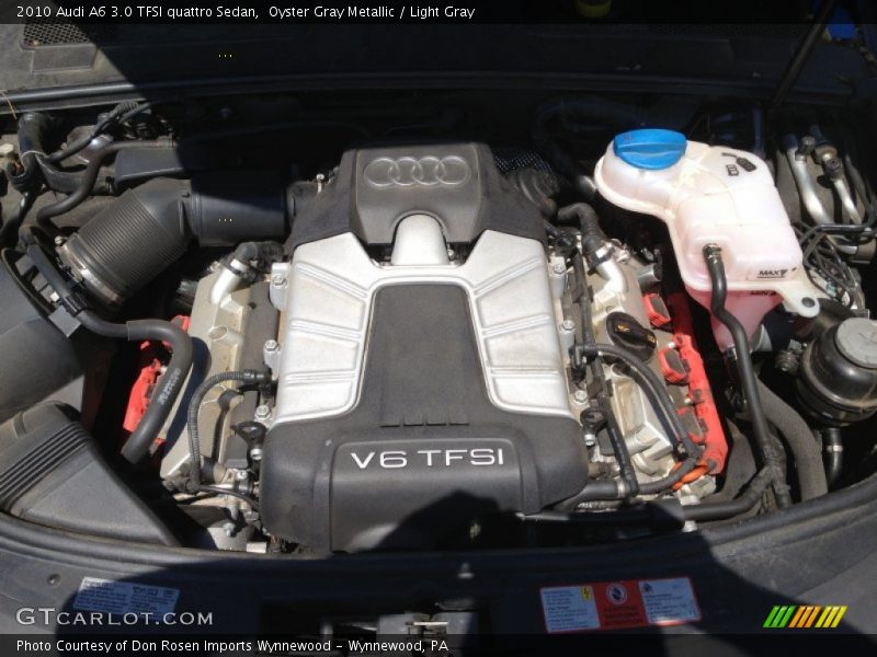 Oyster Gray Metallic / Light Gray 2010 Audi A6 3.0 TFSI quattro Sedan