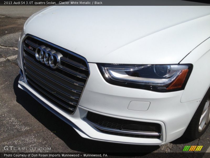 Glacier White Metallic / Black 2013 Audi S4 3.0T quattro Sedan