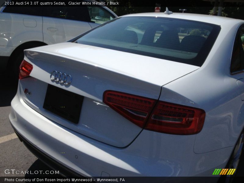 Glacier White Metallic / Black 2013 Audi S4 3.0T quattro Sedan