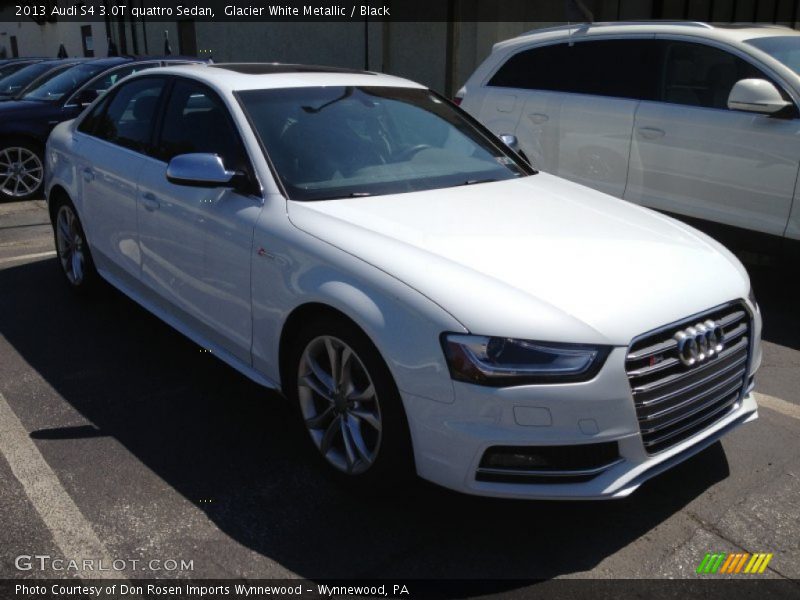Glacier White Metallic / Black 2013 Audi S4 3.0T quattro Sedan