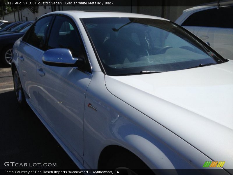 Glacier White Metallic / Black 2013 Audi S4 3.0T quattro Sedan