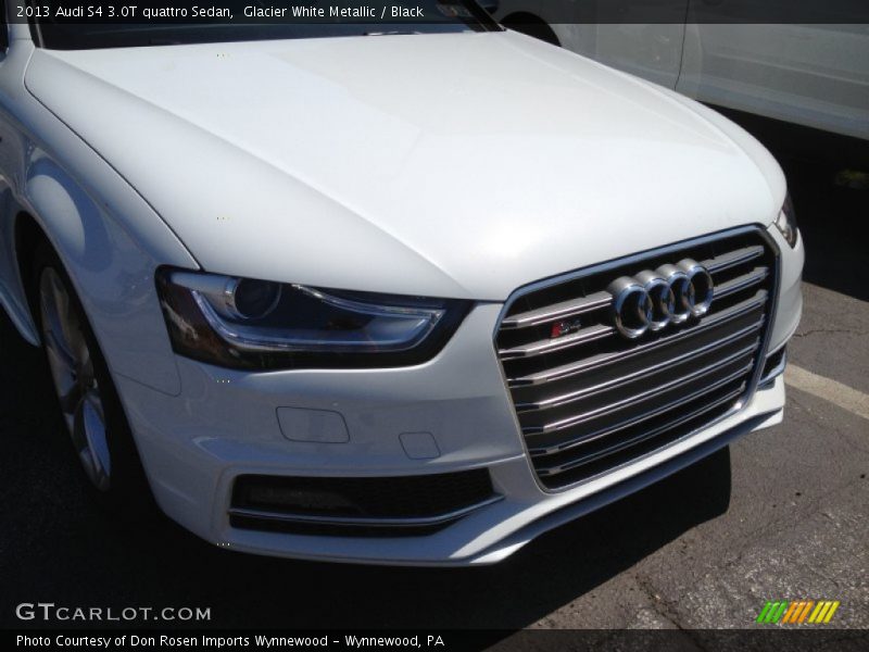 Glacier White Metallic / Black 2013 Audi S4 3.0T quattro Sedan