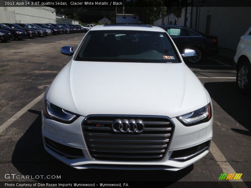 Glacier White Metallic / Black 2013 Audi S4 3.0T quattro Sedan