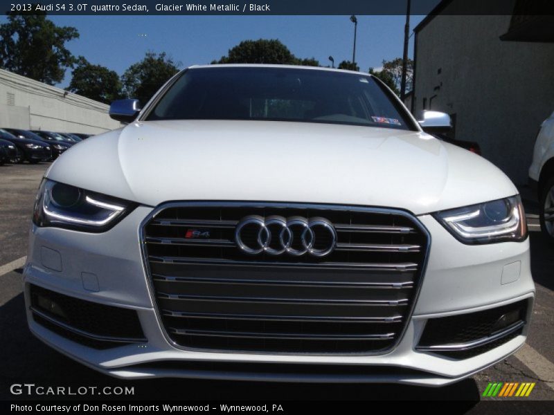 Glacier White Metallic / Black 2013 Audi S4 3.0T quattro Sedan