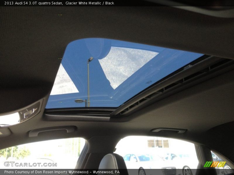 Glacier White Metallic / Black 2013 Audi S4 3.0T quattro Sedan