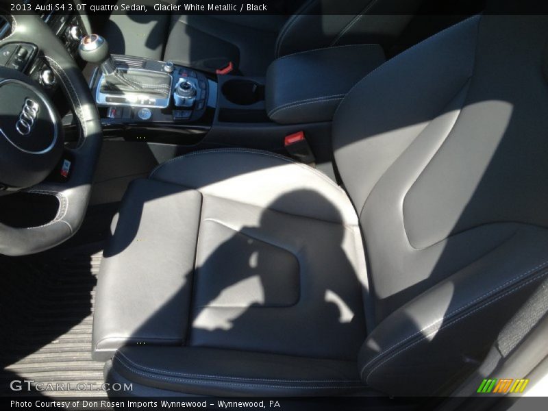 Glacier White Metallic / Black 2013 Audi S4 3.0T quattro Sedan