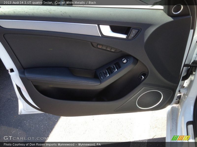 Glacier White Metallic / Black 2013 Audi S4 3.0T quattro Sedan