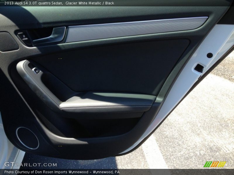 Glacier White Metallic / Black 2013 Audi S4 3.0T quattro Sedan