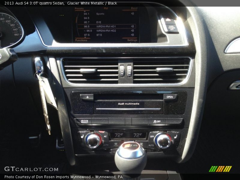 Glacier White Metallic / Black 2013 Audi S4 3.0T quattro Sedan