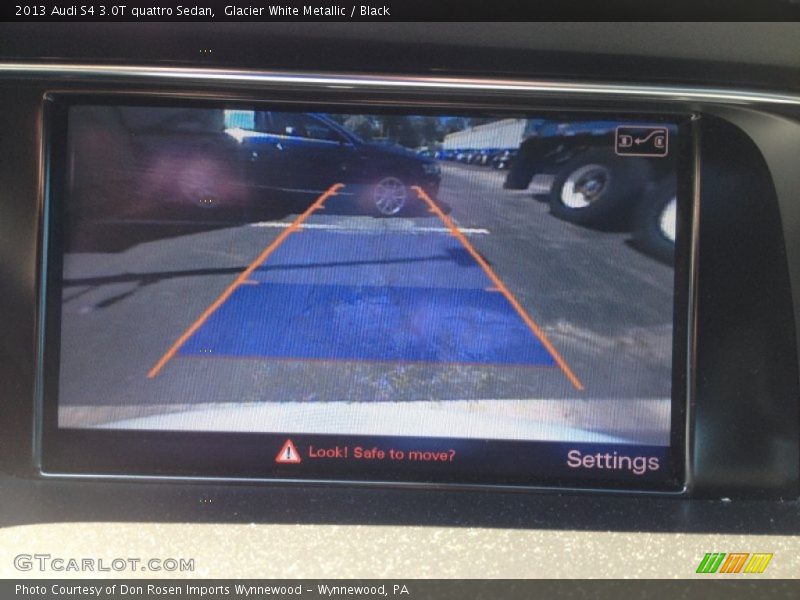 Glacier White Metallic / Black 2013 Audi S4 3.0T quattro Sedan