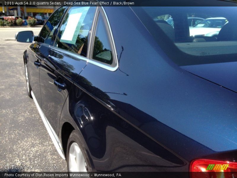 Deep Sea Blue Pearl Effect / Black/Brown 2011 Audi S4 3.0 quattro Sedan