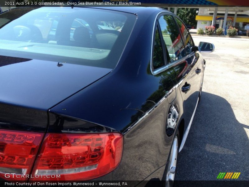Deep Sea Blue Pearl Effect / Black/Brown 2011 Audi S4 3.0 quattro Sedan