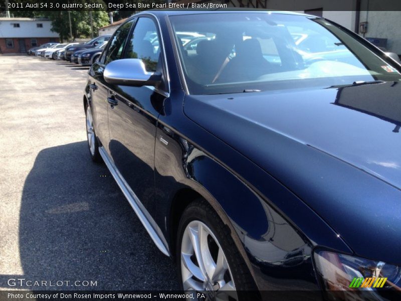 Deep Sea Blue Pearl Effect / Black/Brown 2011 Audi S4 3.0 quattro Sedan