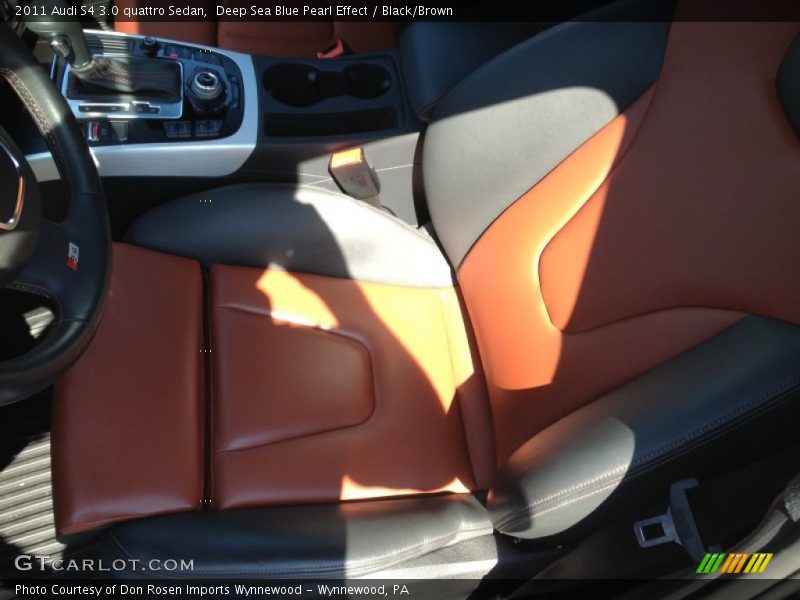 Deep Sea Blue Pearl Effect / Black/Brown 2011 Audi S4 3.0 quattro Sedan