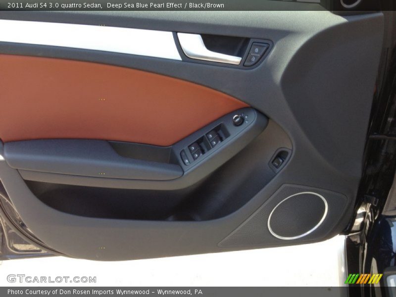 Deep Sea Blue Pearl Effect / Black/Brown 2011 Audi S4 3.0 quattro Sedan