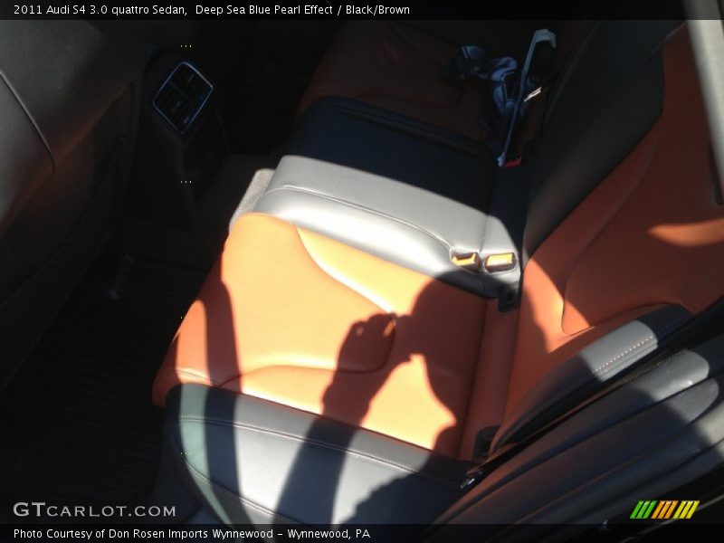 Deep Sea Blue Pearl Effect / Black/Brown 2011 Audi S4 3.0 quattro Sedan