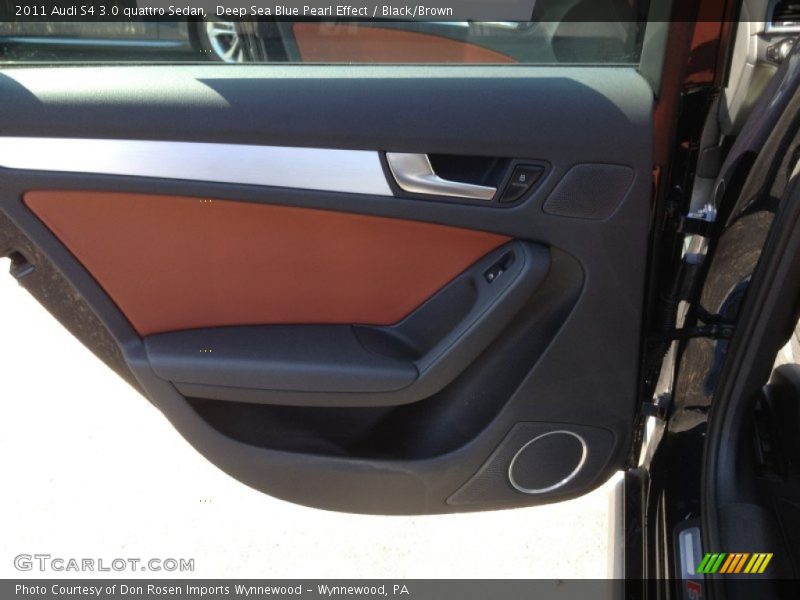 Deep Sea Blue Pearl Effect / Black/Brown 2011 Audi S4 3.0 quattro Sedan
