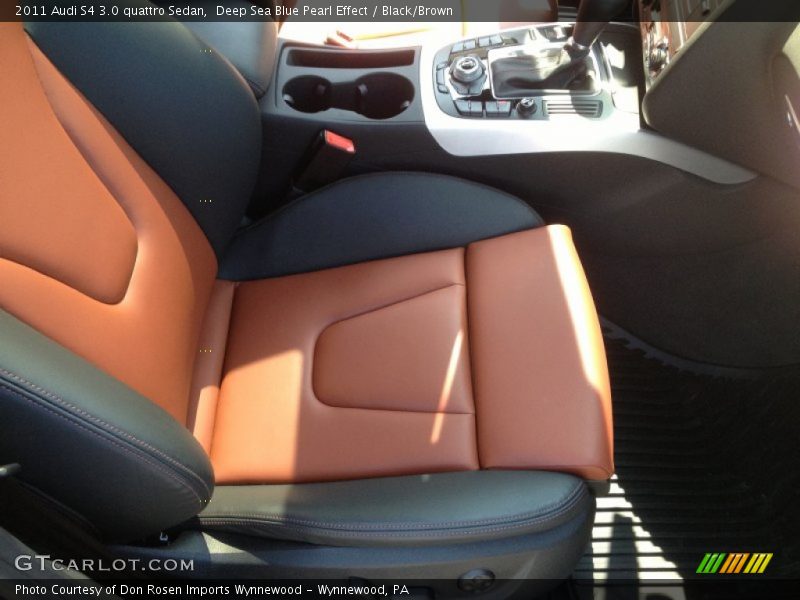 Deep Sea Blue Pearl Effect / Black/Brown 2011 Audi S4 3.0 quattro Sedan