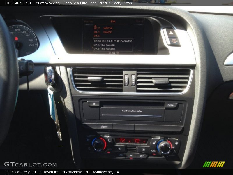 Deep Sea Blue Pearl Effect / Black/Brown 2011 Audi S4 3.0 quattro Sedan