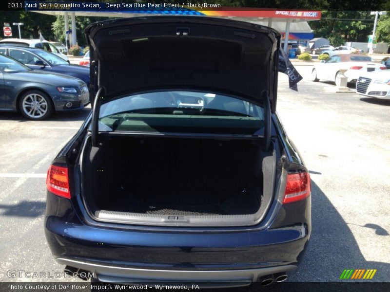 Deep Sea Blue Pearl Effect / Black/Brown 2011 Audi S4 3.0 quattro Sedan
