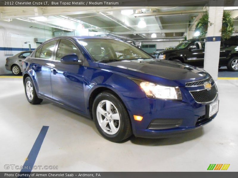Blue Topaz Metallic / Medium Titanium 2012 Chevrolet Cruze LT