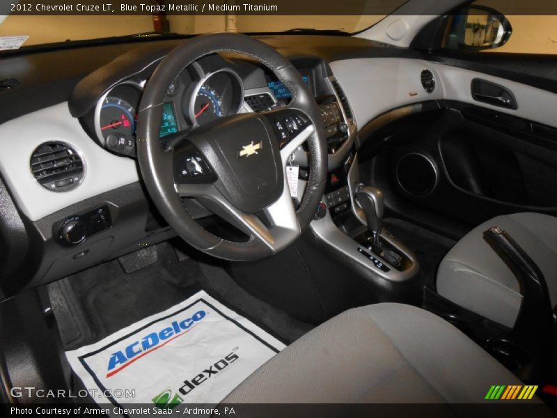 Blue Topaz Metallic / Medium Titanium 2012 Chevrolet Cruze LT