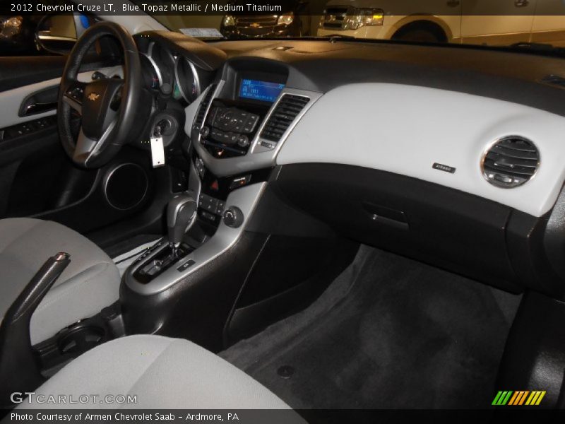Blue Topaz Metallic / Medium Titanium 2012 Chevrolet Cruze LT