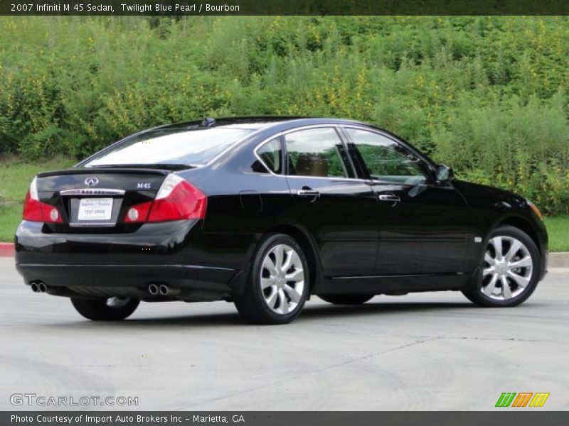 Twilight Blue Pearl / Bourbon 2007 Infiniti M 45 Sedan