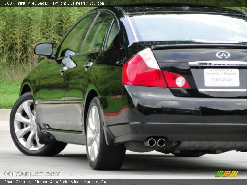 Twilight Blue Pearl / Bourbon 2007 Infiniti M 45 Sedan