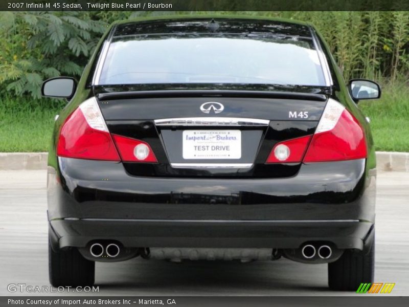 Twilight Blue Pearl / Bourbon 2007 Infiniti M 45 Sedan