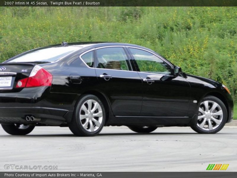 Twilight Blue Pearl / Bourbon 2007 Infiniti M 45 Sedan