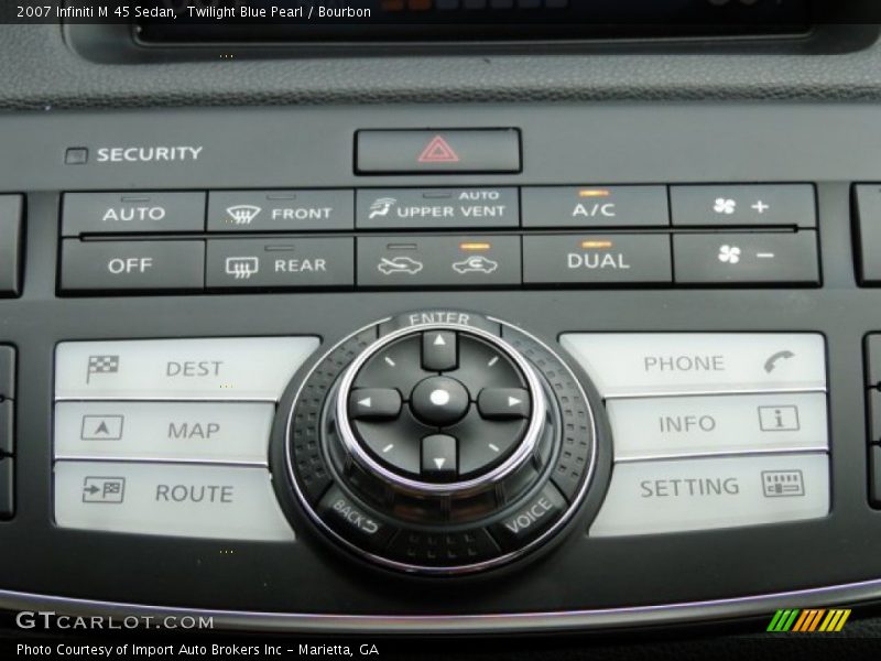 Twilight Blue Pearl / Bourbon 2007 Infiniti M 45 Sedan