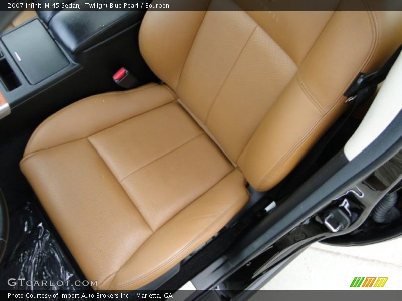 Twilight Blue Pearl / Bourbon 2007 Infiniti M 45 Sedan
