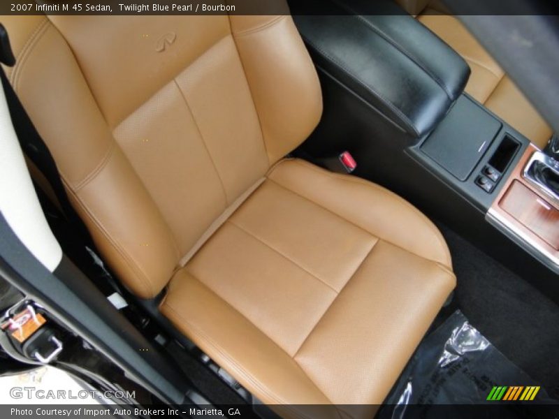 Twilight Blue Pearl / Bourbon 2007 Infiniti M 45 Sedan