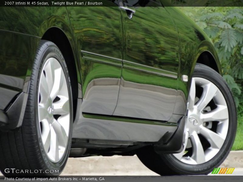 Twilight Blue Pearl / Bourbon 2007 Infiniti M 45 Sedan