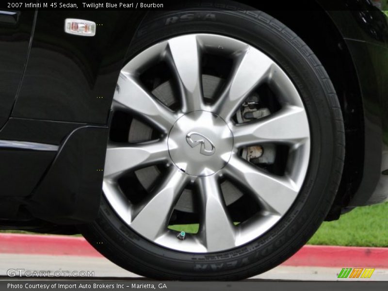 Twilight Blue Pearl / Bourbon 2007 Infiniti M 45 Sedan