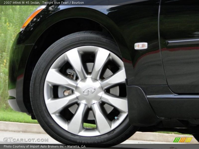 Twilight Blue Pearl / Bourbon 2007 Infiniti M 45 Sedan