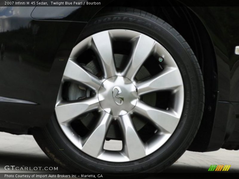 Twilight Blue Pearl / Bourbon 2007 Infiniti M 45 Sedan
