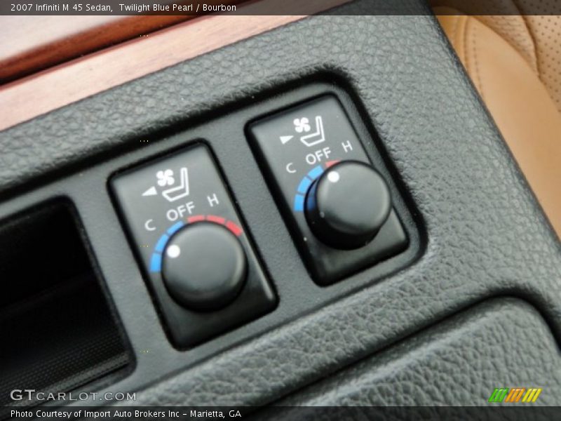 Twilight Blue Pearl / Bourbon 2007 Infiniti M 45 Sedan