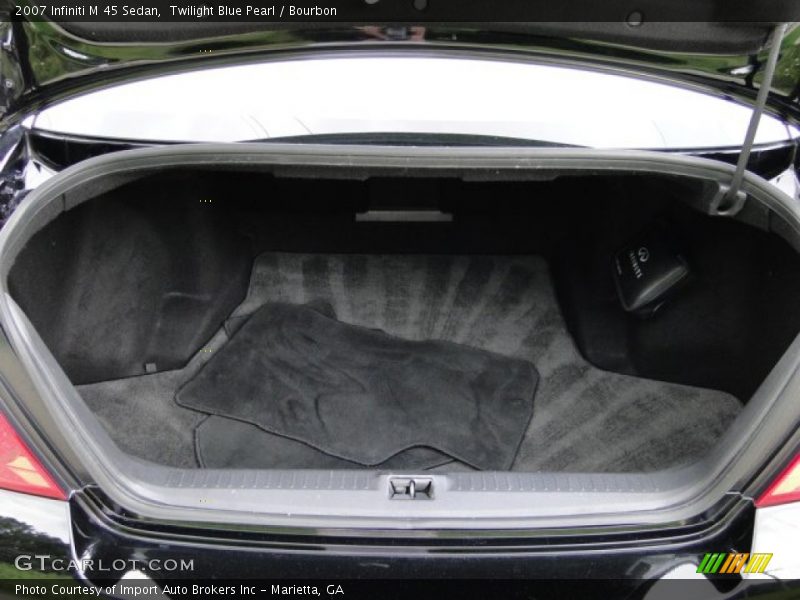 Twilight Blue Pearl / Bourbon 2007 Infiniti M 45 Sedan