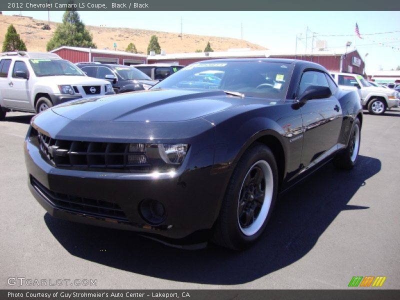 Black / Black 2012 Chevrolet Camaro LS Coupe