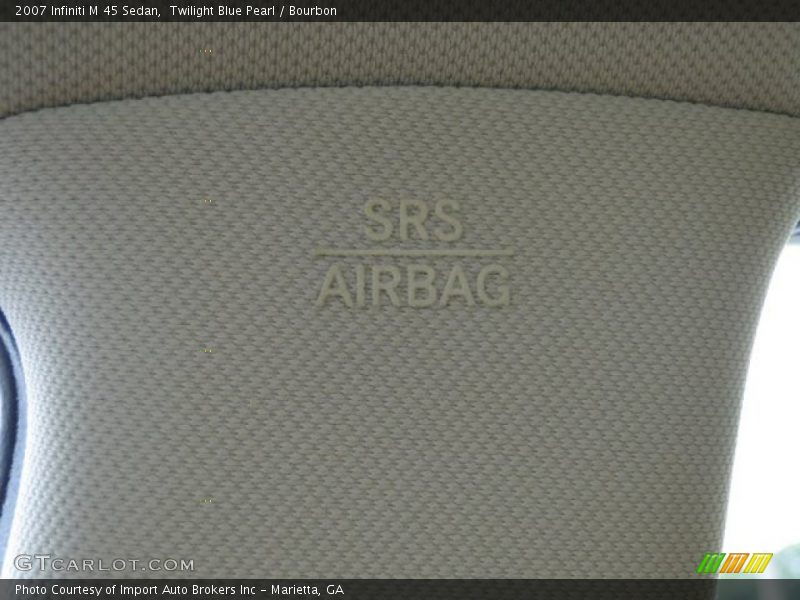 Twilight Blue Pearl / Bourbon 2007 Infiniti M 45 Sedan