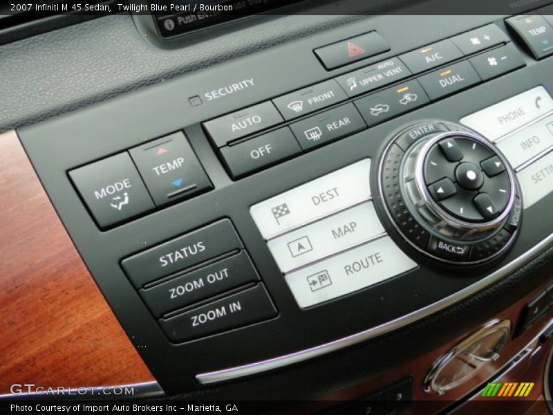 Twilight Blue Pearl / Bourbon 2007 Infiniti M 45 Sedan