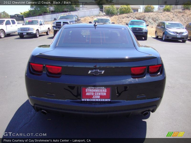 Black / Black 2012 Chevrolet Camaro LS Coupe