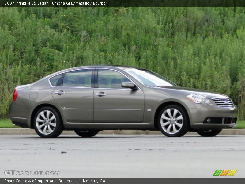 Umbria Gray Metallic / Bourbon 2007 Infiniti M 35 Sedan