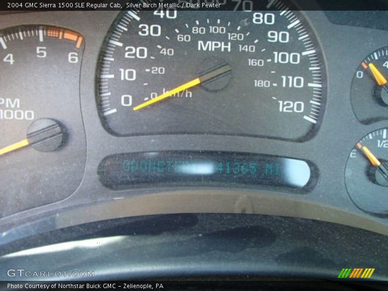 Silver Birch Metallic / Dark Pewter 2004 GMC Sierra 1500 SLE Regular Cab