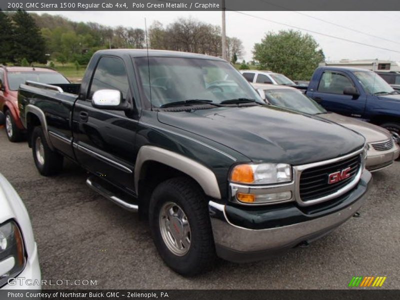 Polo Green Metallic / Graphite 2002 GMC Sierra 1500 Regular Cab 4x4