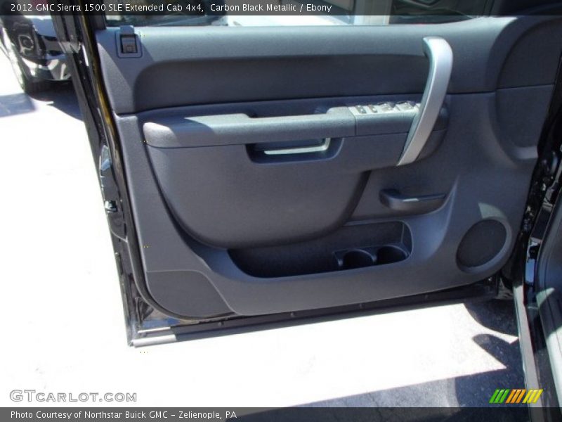 Carbon Black Metallic / Ebony 2012 GMC Sierra 1500 SLE Extended Cab 4x4