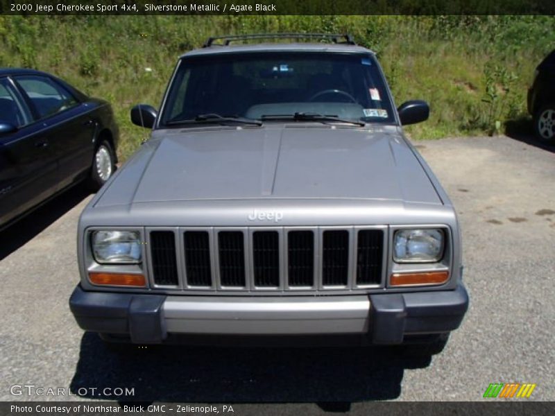 Silverstone Metallic / Agate Black 2000 Jeep Cherokee Sport 4x4